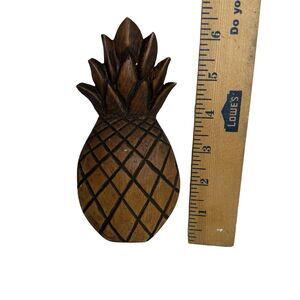 Hand Carved Wooden Pineapple Wall Hanging